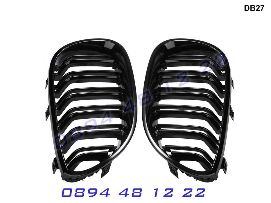 Двойни M5 M Бъбреци Решетки BMW E60 E61 2003г.-2010 БМВ Е60 Е61 Гланц