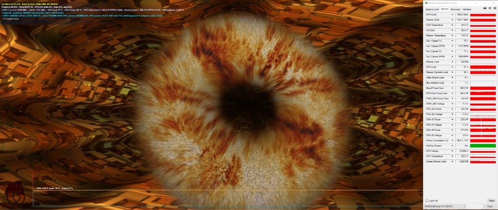 Placa video RTX 3070ti Gigabyte Gaming OC 8gb