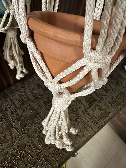 Макраме панно для цветов