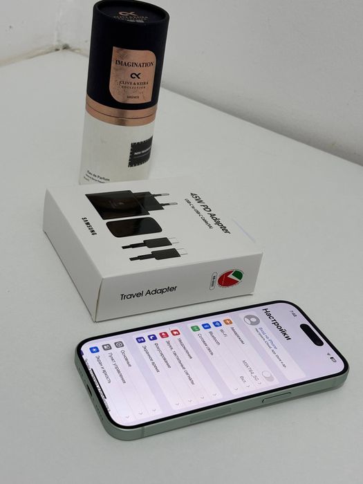 iPhone 15 - 128 xotira ixcham tel soraganla bosa hali yangi telefon