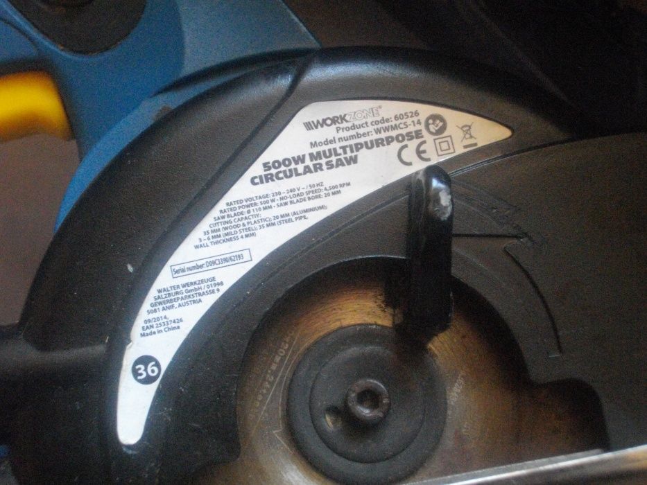 Мулти Циркуляр 500Вата Реже Всичко Workzone WWMCS14-ЗА ЧАСТИ ЗА РЕМОНТ