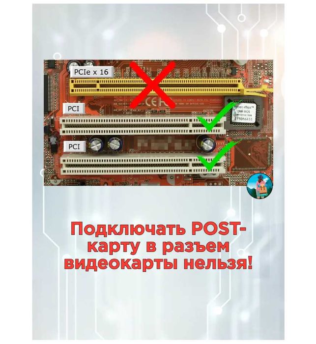 Диагностическая POST-карта для компьютера