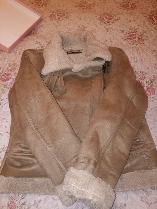 Дублёнка б/у ( размер - xs)