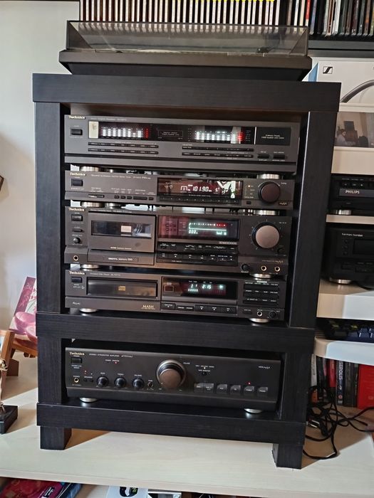 Technics, casetofon deck RS 565 PXS Cap, și compact disc player SL P277A