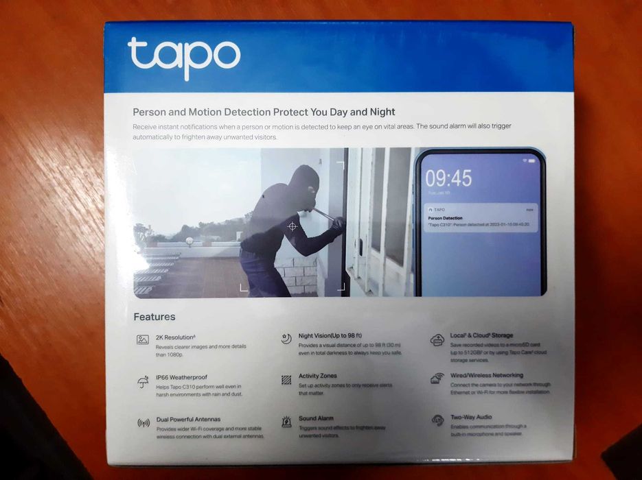Camera supraveghere pentru exterior smart, TP-Link Tapo C310, NOU