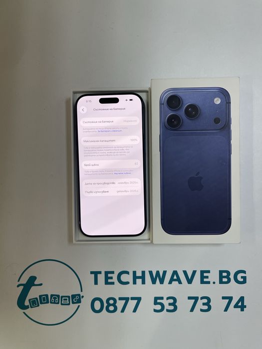 Apple iPhone 17 Pro 256GB Deep Blue 100%