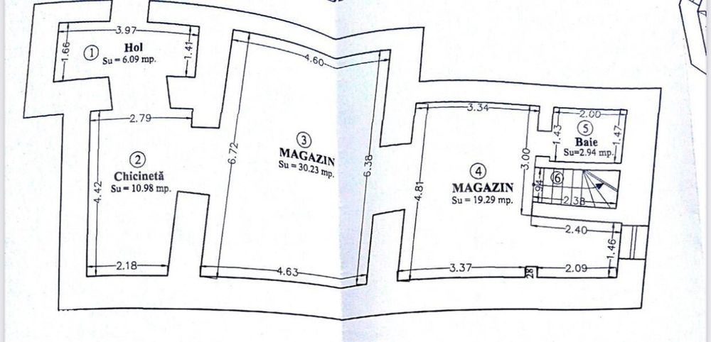 Spatiu Comercial, 70 mp , demisol, ultracentral
