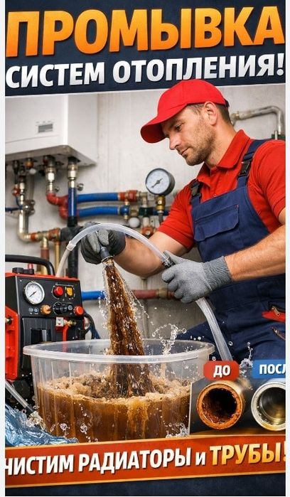 Промывка системы отопления