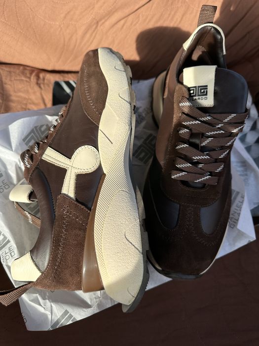 Чисто нови естествена кожа дамски кафяви