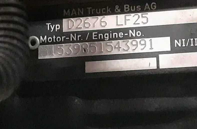 Motor complet D2676LF25 MAN TGX 2014 - Piese de motor MAN