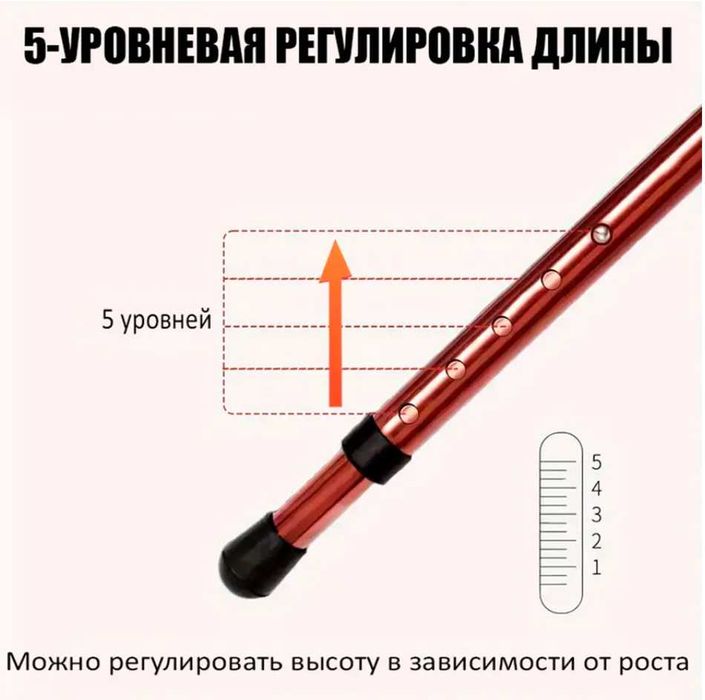 Стул-трость складной на трех опорах