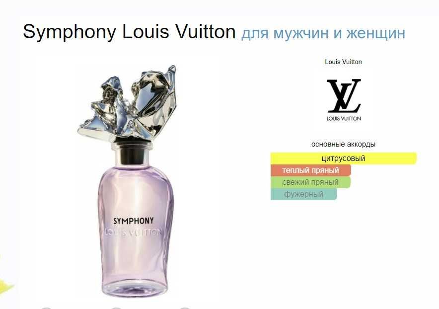 Симфония духи луи. Луи Виттон симфония. Louis Vuitton Symphony. Lv Symphony духи. Симфония Луи витон тестер.