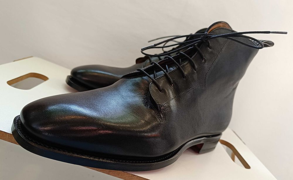 Ghete lace up de lux 43 44 43 R. M. Williams NOI lucrate manual piele