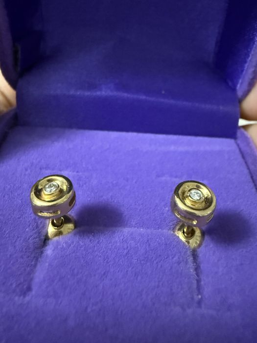 Бриллиаетовые пусеты Эстет