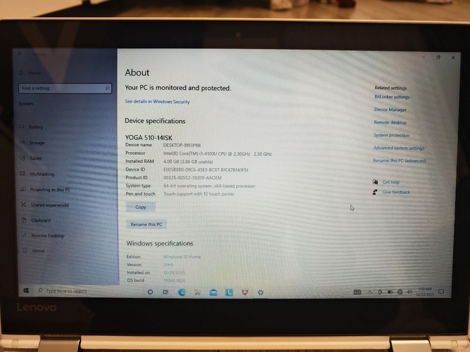 Laptop cu touchscreen / Tableta Lenovo Yoga