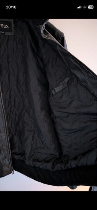 Кожено Яке GUESS -  Запазена Телешка Кожа