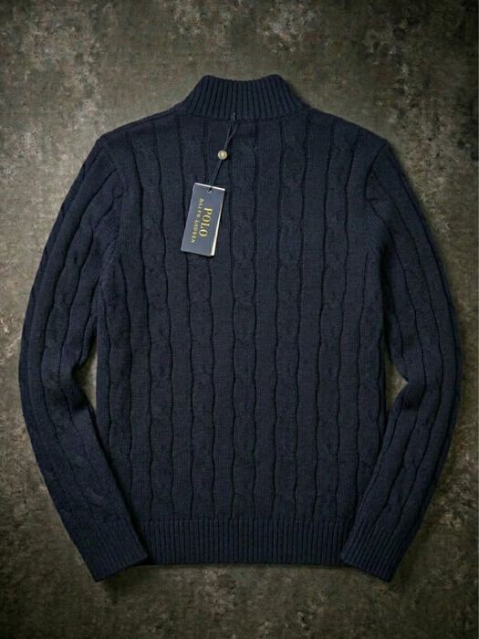 Quarterzip Polo albastru