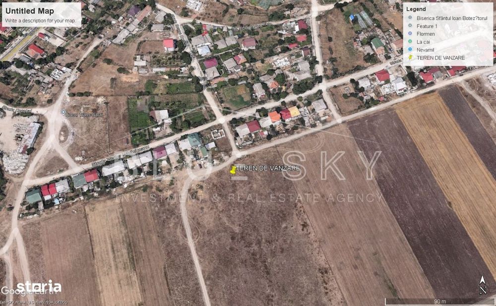 Teren intravilan 5000 mp situat in Techirghiol, langa case