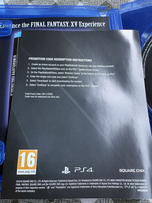 Final fantasy XV (day one edition)ps 4/5