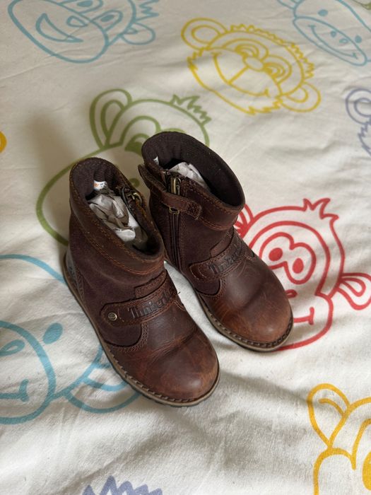 Детски боти за момиче Timberland естествена кожа