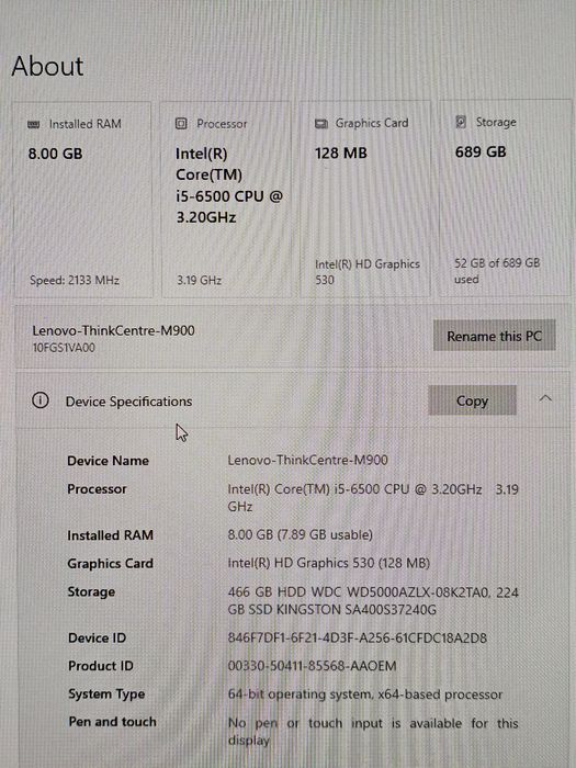 Lenovo ThinkCentre M900 10FG