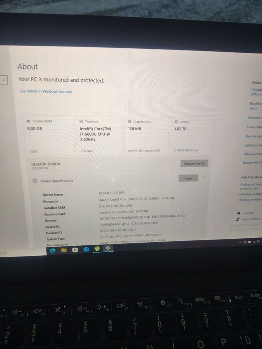 Laptop Lenovo 13 inch