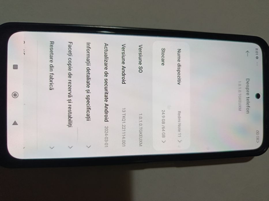 Tel.android Redmi Note 11 .4GB .64GB