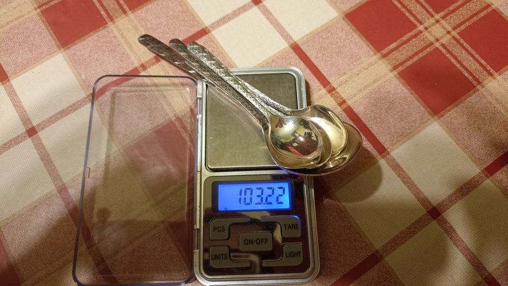 Set lingurițe argint , ștanțat 800 , garanție