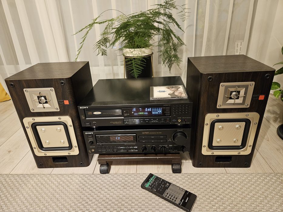 Sony str gx 70es + cdp 970 + boxe APM20ES + rack si standuri