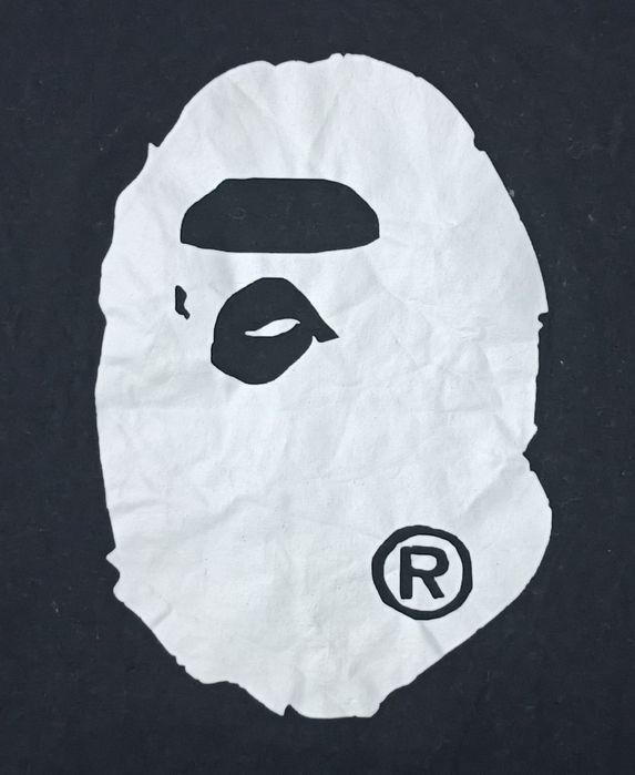 A Bathing Ape Bape T-Shirt оригинална тениска M памучна черна фланелка