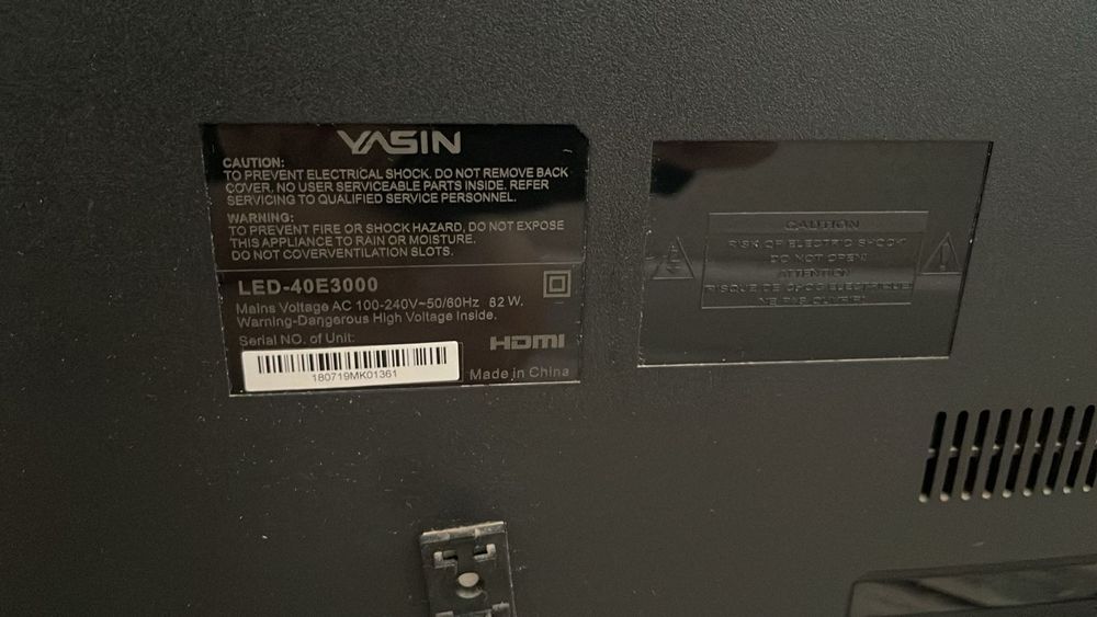 YASIN Smart Android Tv 40E3000 Диогональ 102см / QTV !!!