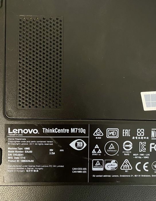 Lenovo ThinkCentre M710q Tiny i5-6500T 8GB DDR4
