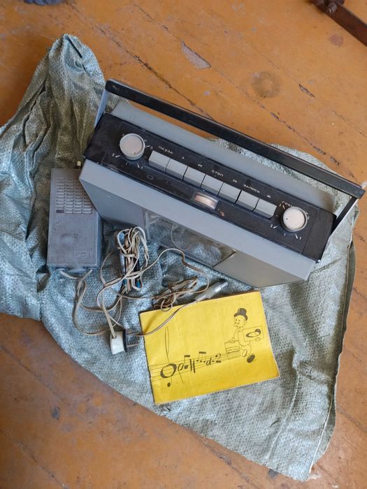 Ретро. Антиквариат. Первый портативный магнитофон СССР 1969г. ОРБИТА2