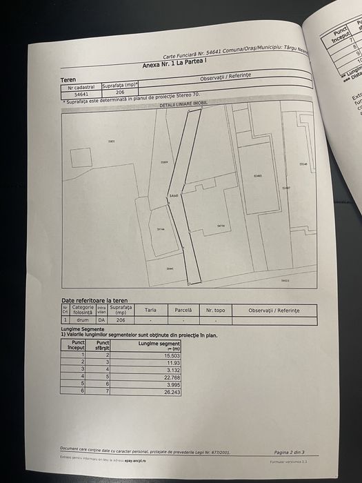 Teren intravilan 1095mp str marasesti nr 97