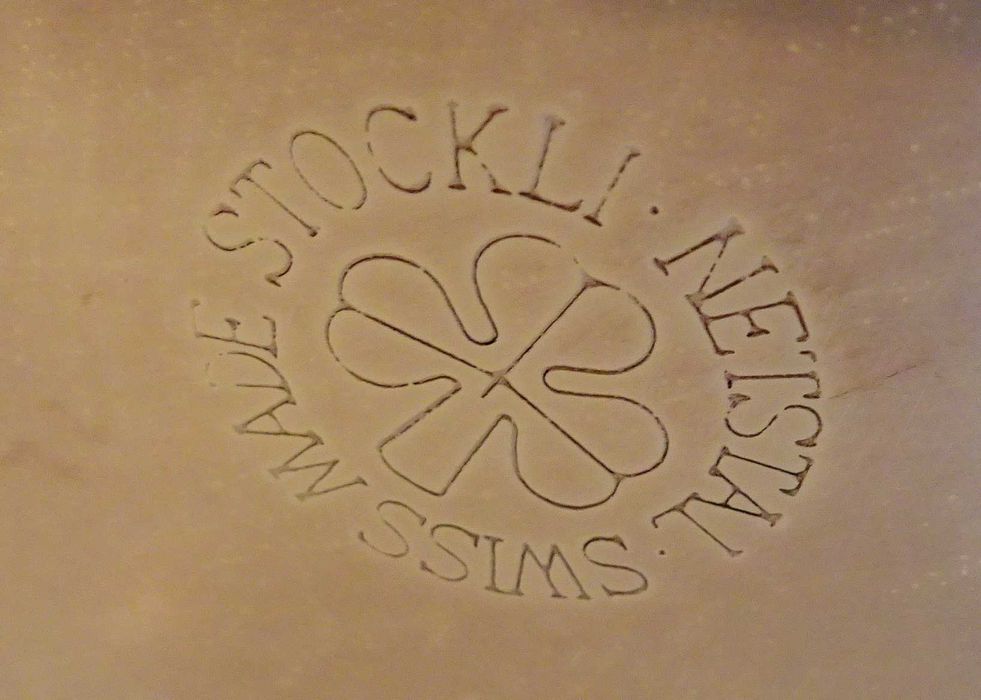 Швейцарски меден тиган за риба,маркиран.