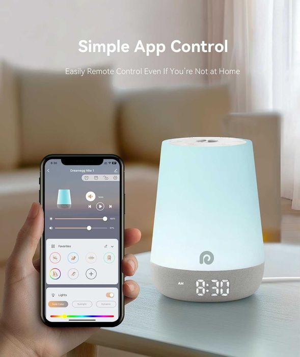 Генератор белого шума и ночник Dreamegg Nite 1