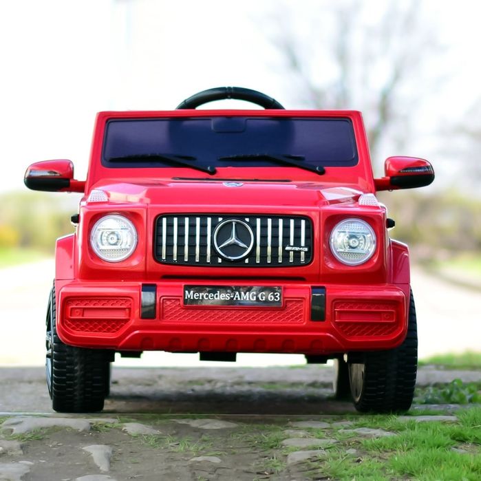 Masinuta Electrica Copii Mercedes G63 AMG Rosie, 70W, 12V, Scaun