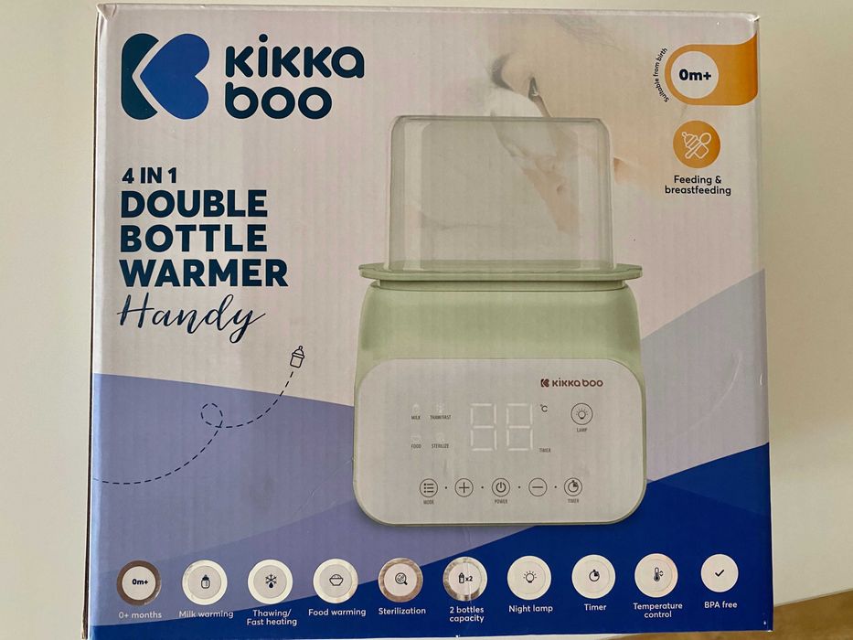 KIKKA BOO Двоен нагревател за шишета 4 в 1