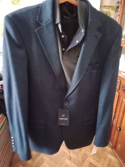 Пиджак синий -черный мужской