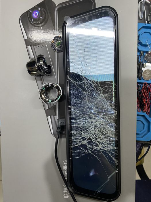 Ремонт видеорегистратора, автомонитор задний вид зеркало