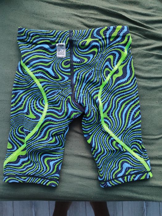 Състезателен бански "Powerskin green & blue