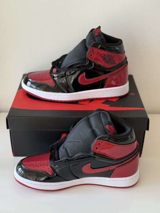 Air Jordan 1 Retro High Patent Bred  Full Box 35-45