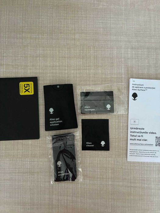 Apple iPhone 16e folie protectie Alien Surface + KIT