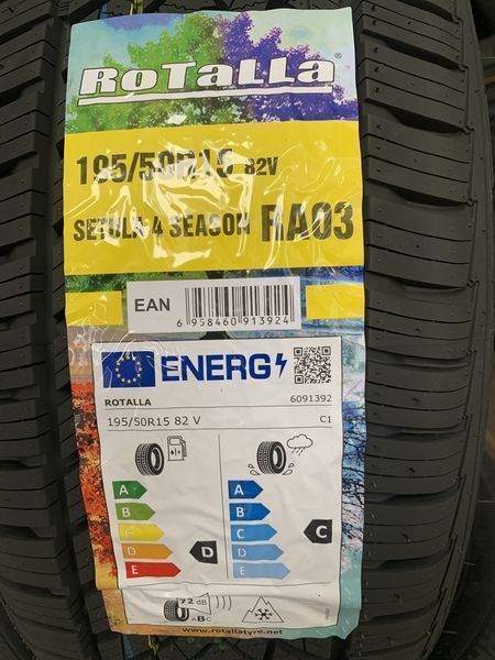 Нови всесезонни ROTALLA SETULA 4 SEASON RA03 195/50R15 82V НОВ DOT