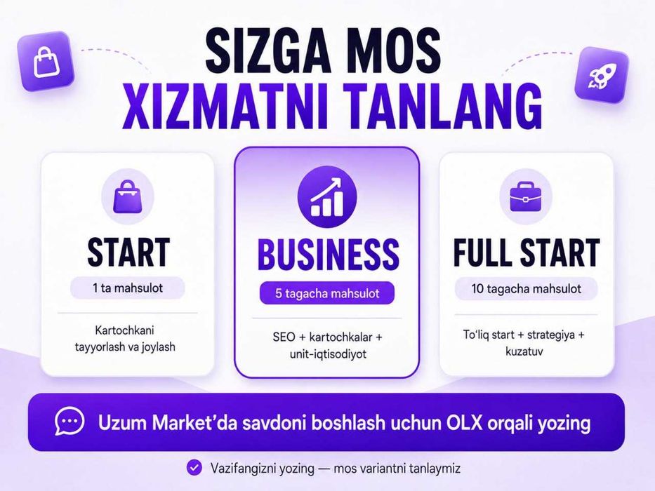 Uzum Market do‘konini professional ishga tushirish