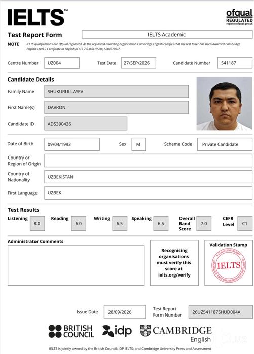 English teacher, Ielts. Ingliz tili repititor, Репетитор, английский