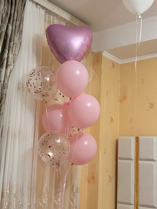 Шарик и цветы 10000