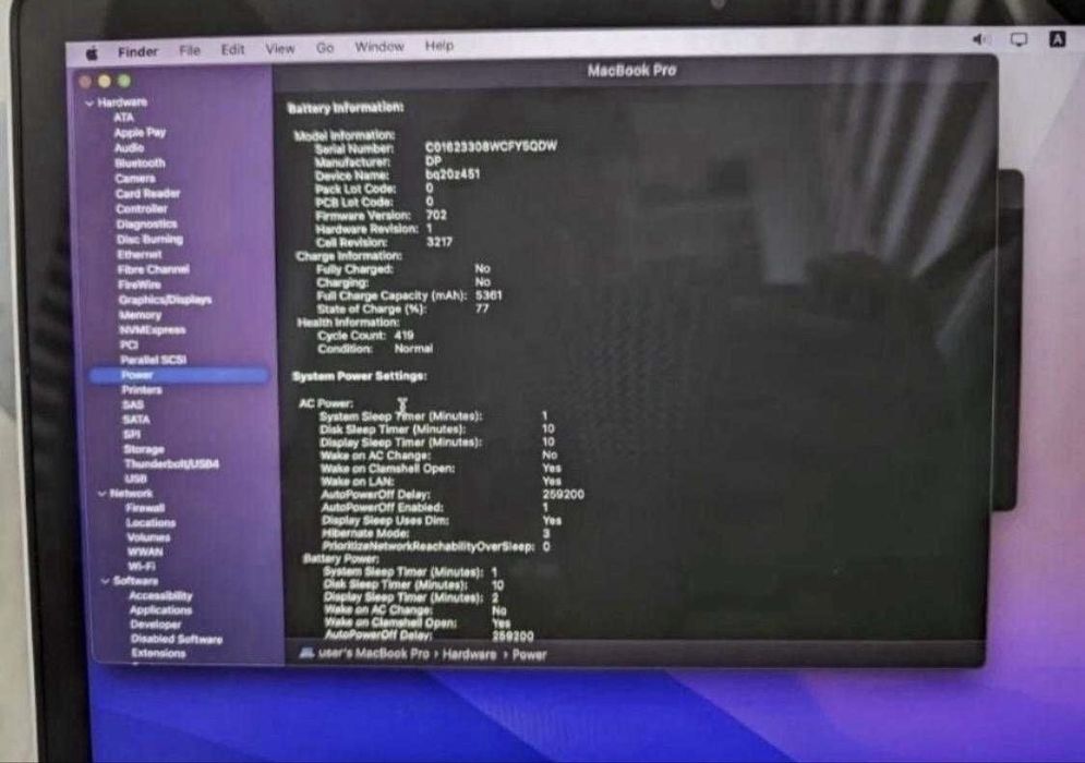 Macbook Pro 2015; 128 GB