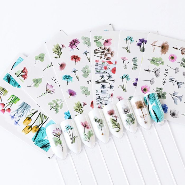 24 водни стикери за нокти