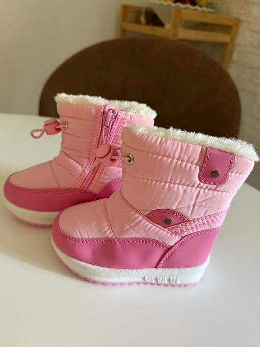 Ghete roz bebeluși cu blăniță mărimea 22 noi